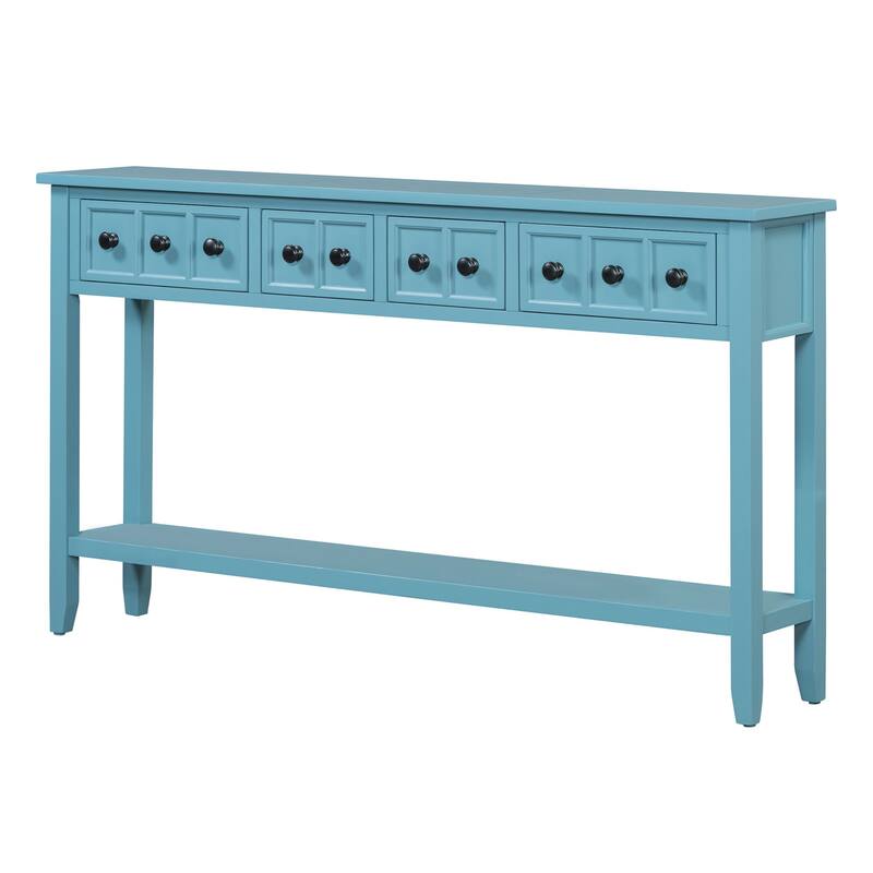 Multi-drawer entry console table