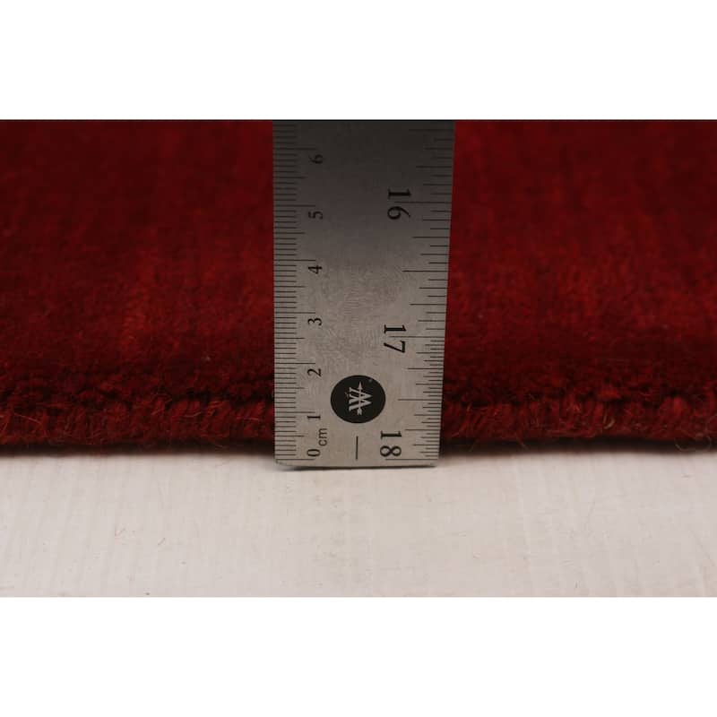 Kashkuli Gabbeh Red Rug 2'7" x 16'4" - 2'7 x 16'4