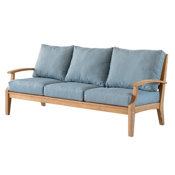 Shop Devonport Eucalyptus Wood Sofa with Cushion Overstock 32090896