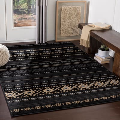 The Curated Nomad Zanjero Southwestern Aztec Area Rug