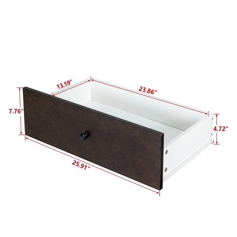 Solid Wood spray-painted drawer dresser