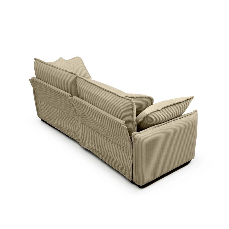 Corduroy Flexible Combinations Sofa Set with Pillows, (2+2Seat)