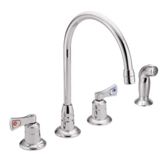 Moen M-DURA Commercial Kitchen Faucet - Includes Side Spray - Chrome