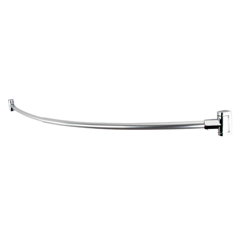 Curved Shower Curtain Rod Adjustable 36 to 61 inches by JS Jackson Supplies