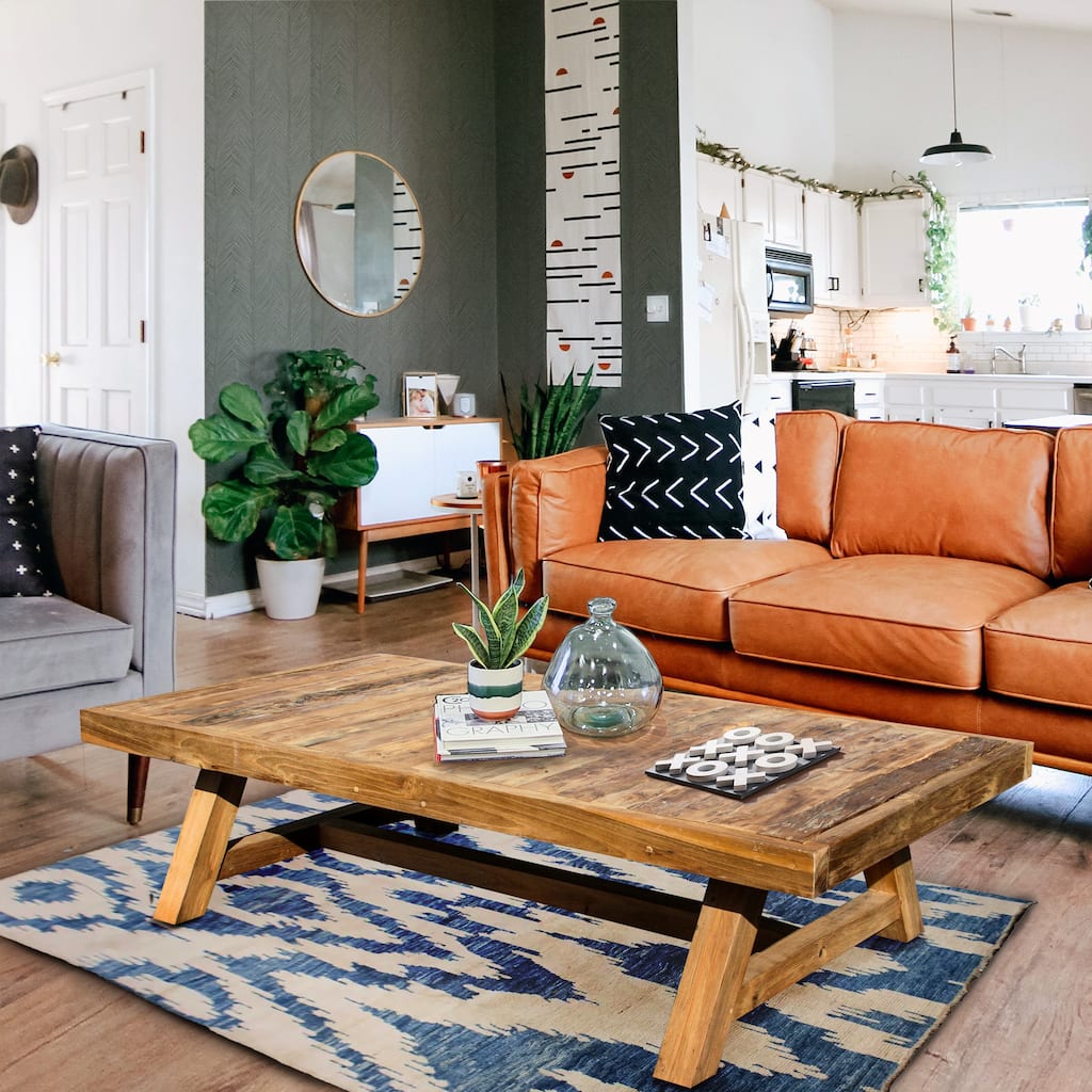 Chic Teak Recycled Teak Coffee Table- 55" x 30"
