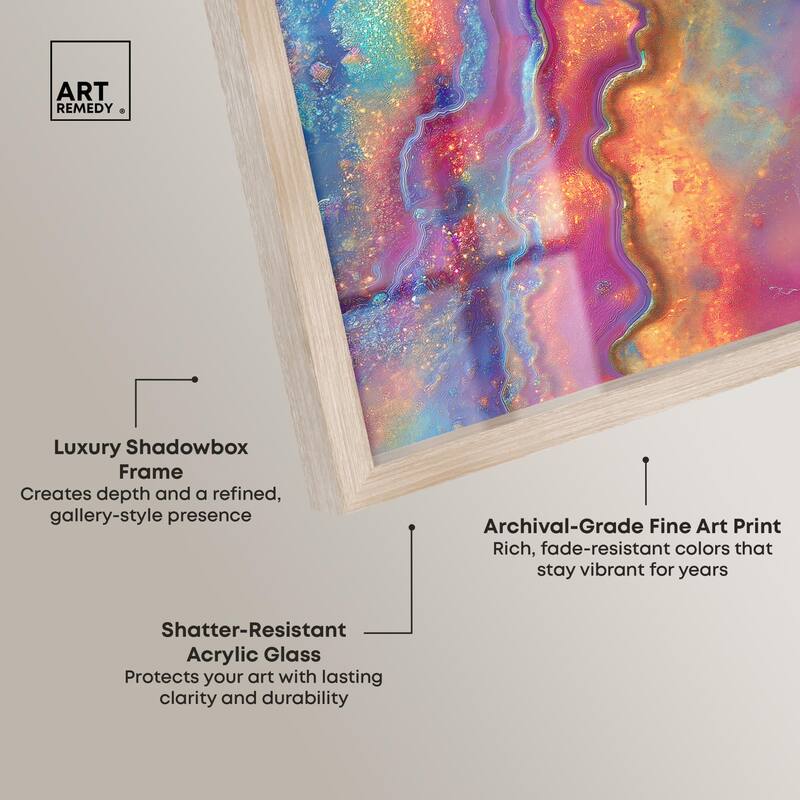 Glittering Spectrum II Shadowbox by Art Remedy