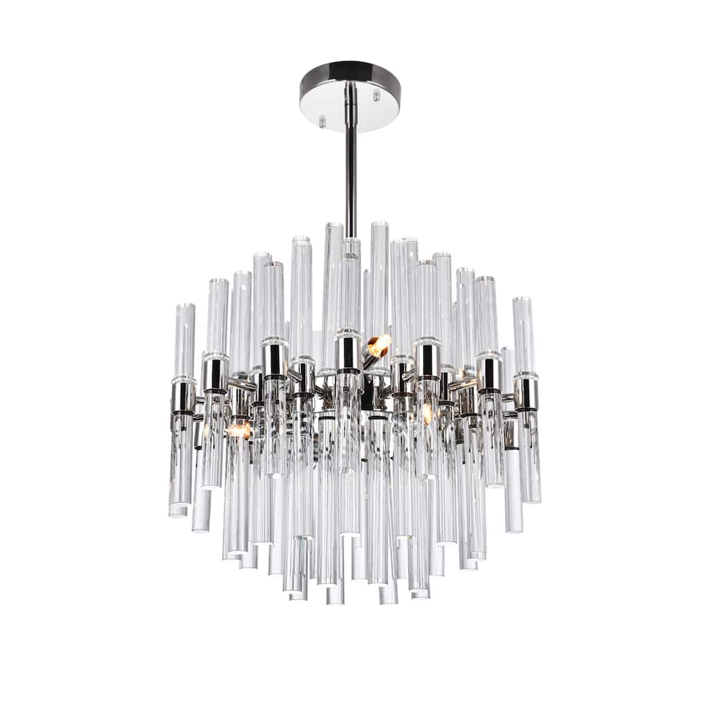 Miroir 8 Light 16in Polished Nickel Chandelier - Polished Nickel