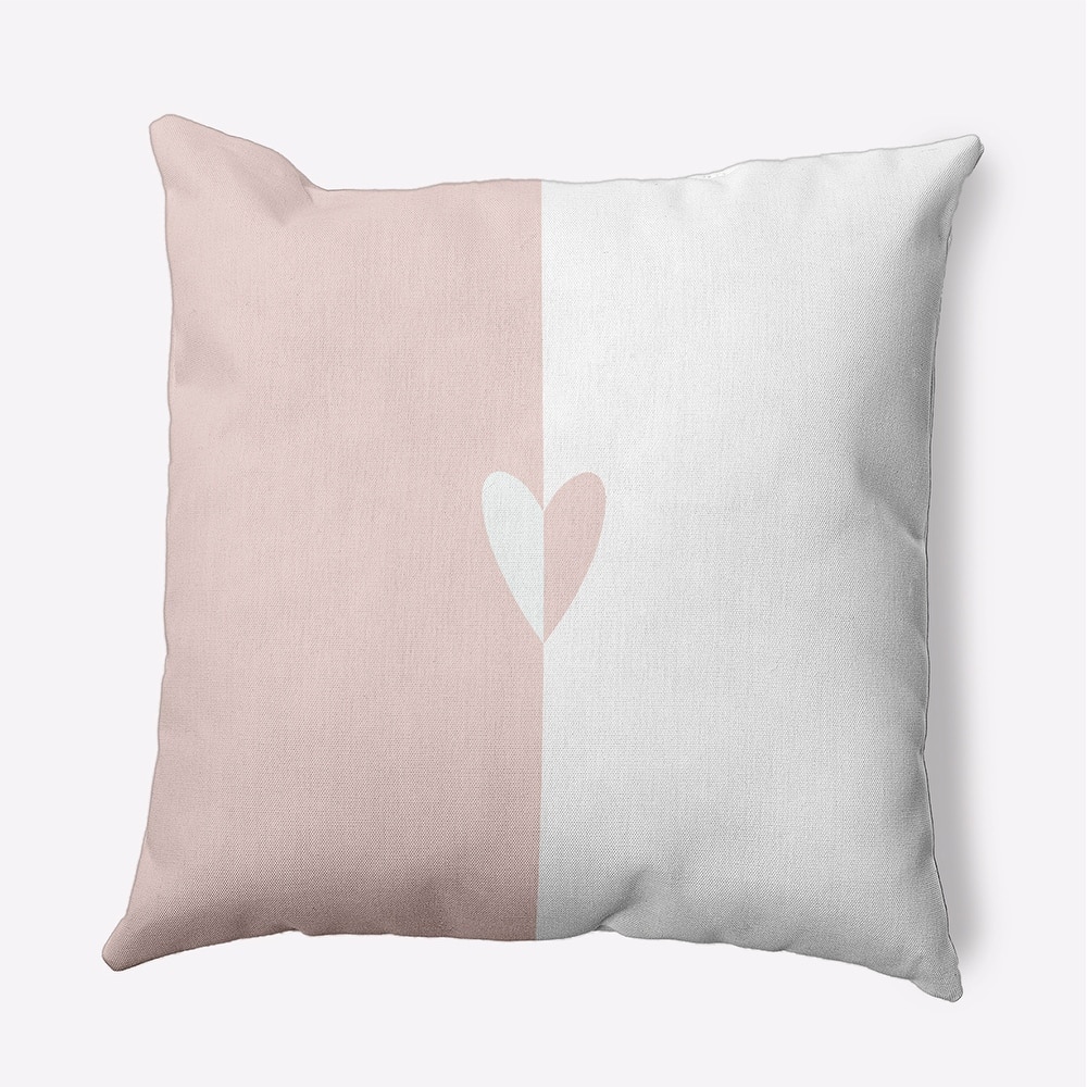 Modern Heart Valentines Day Decorative Throw Pillow