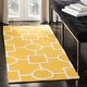 preview thumbnail 79 of 82, SAFAVIEH Handmade Cambridge Tula Modern Moroccan Wool Rug 2'6" x 6' Runner - Gold/Ivory - Runner
