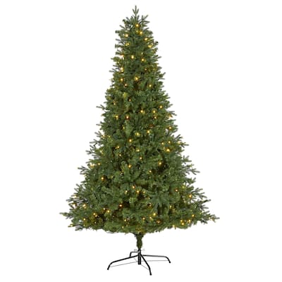 7' Vermont Fir Artificial Christmas Tree with 350 Clear LED Lights