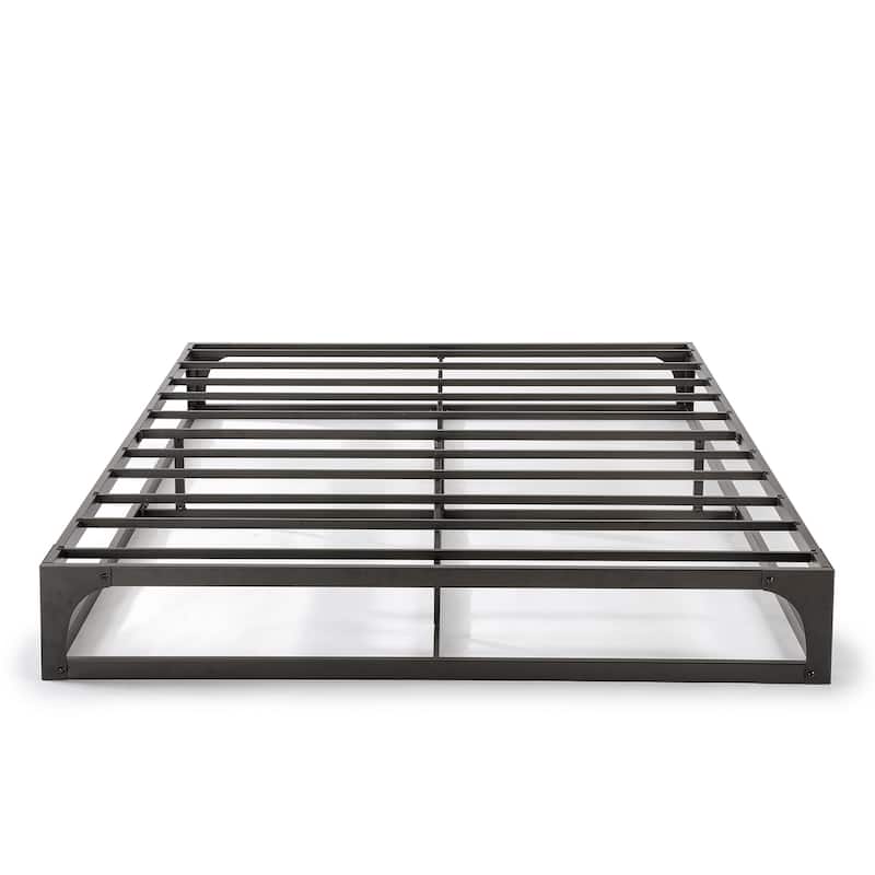 Porch & Den McCamant 9 Inch Heavy Duty Metal Platform Bed Frame - Black - King