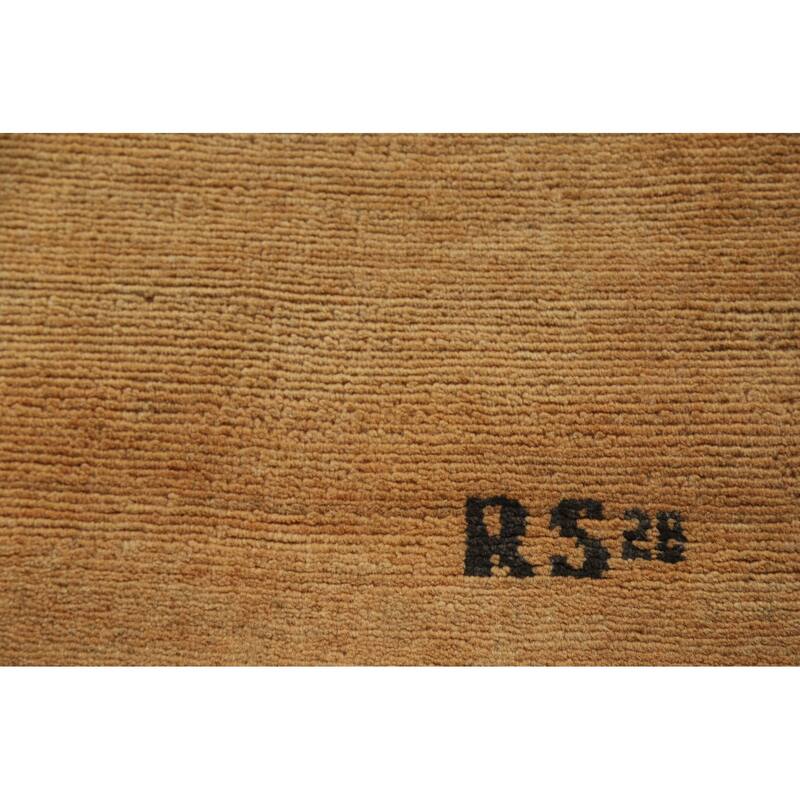 Contemporary Gabbeh Oriental Rug Handmade Modern Wool Carpet - 3'2"x 4'10"