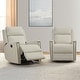 preview thumbnail 15 of 52, Jerome Swivel Glider Recliner Nursery Chair Manual Push Back Recliner