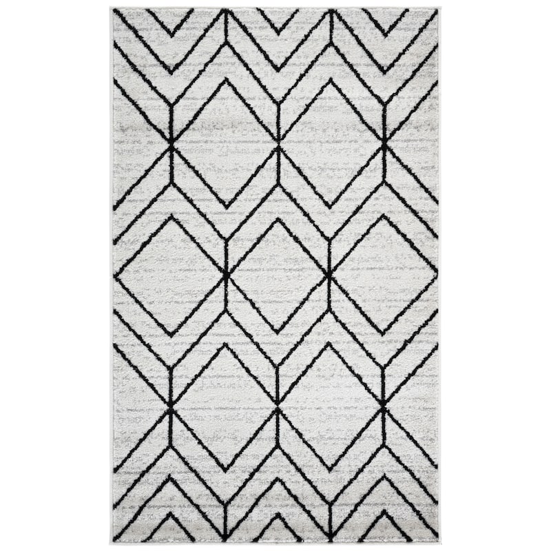 SAFAVIEH Adirondack Juvelina Modern Geometric Rug - 3' x 5' - Ivory/Black