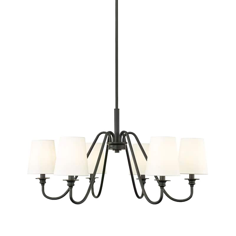 Z-Lite 7509-6-32 Gianna 6 Light 32" Wide Chandelier - Matte Black
