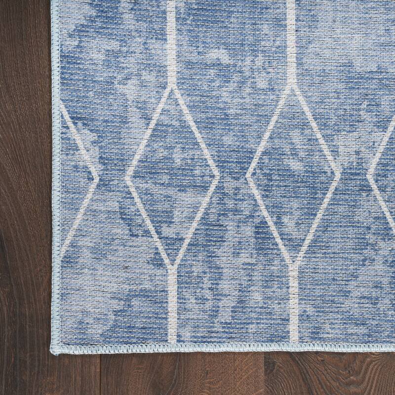 New Concept Washables Indoor only Geometric Machine Washable Area Rug
