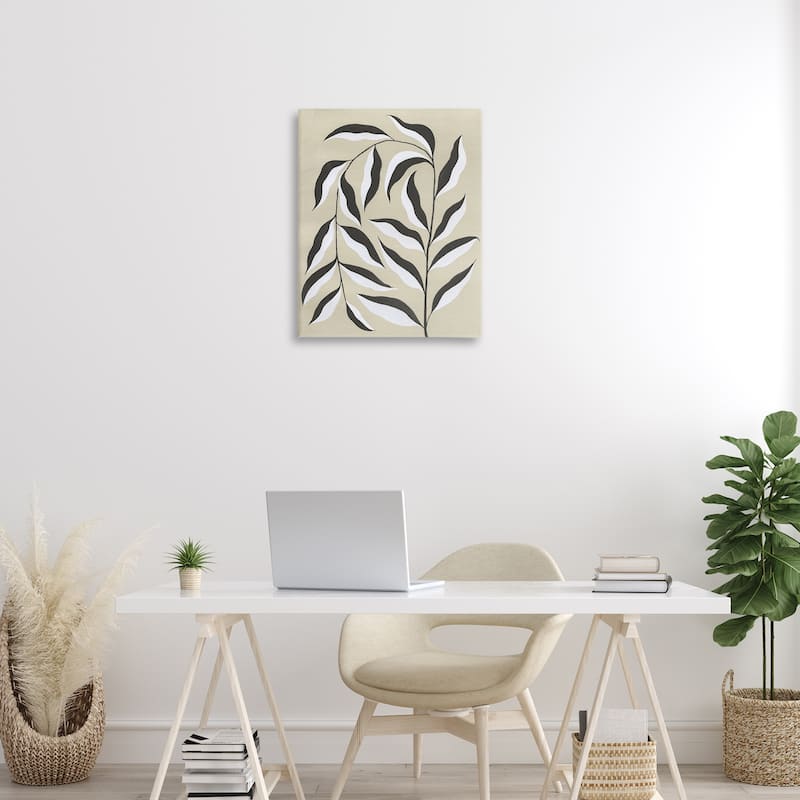 Stupell Natural Curved Vegetation Canvas Wall Art Design By Grace Popp