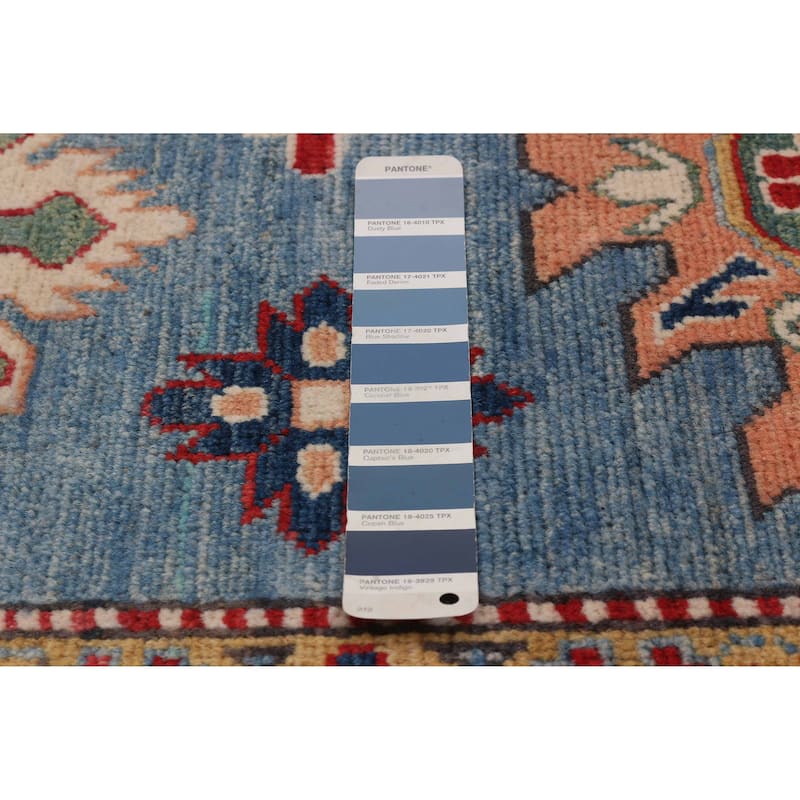 ECARPETGALLERY Hand-knotted Uzbek Ghazni Blue Wool Rug - 8'3 x 10'1