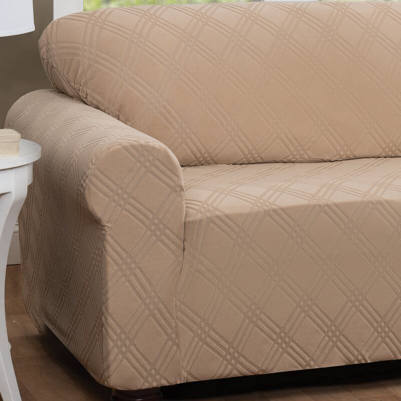 Stretch Sensations Stretch Double Diamond Loveseat Slipcover