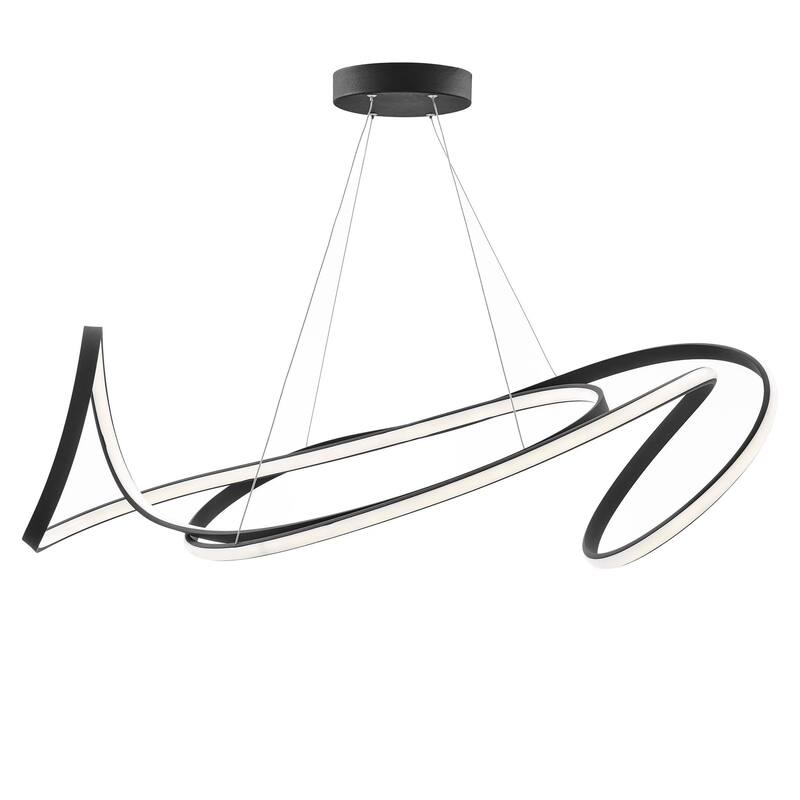 Moscow Integrated LED Dimmable Chandelier with Smart Dimmer Included - Black