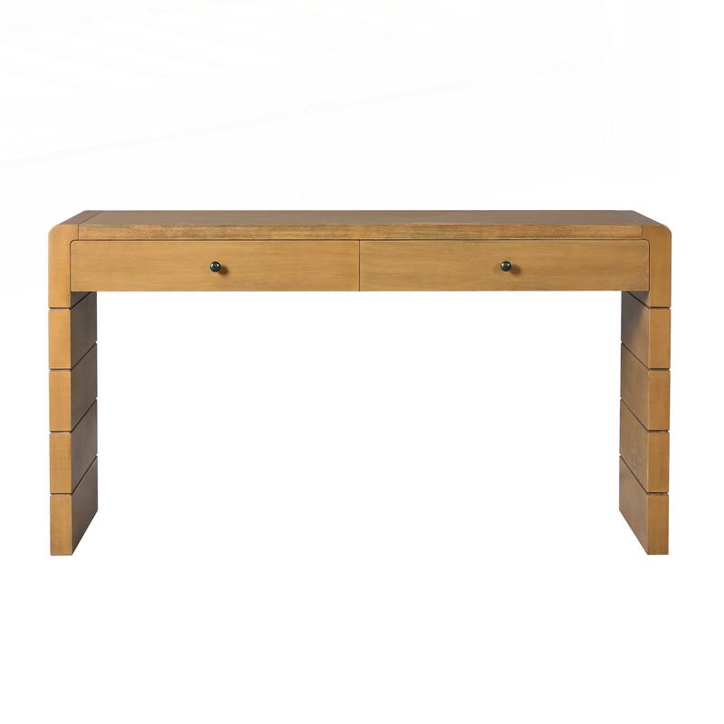 Curved Console Table with Storage