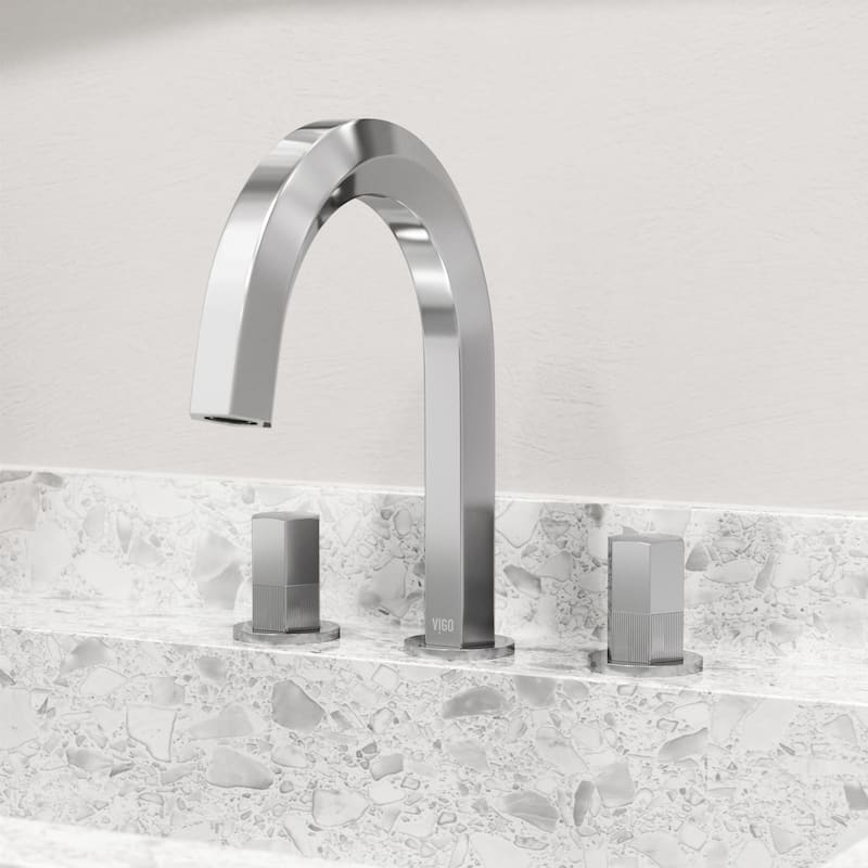 VIGO Hart 9" H 2-Handle Widespread Bathroom Faucet