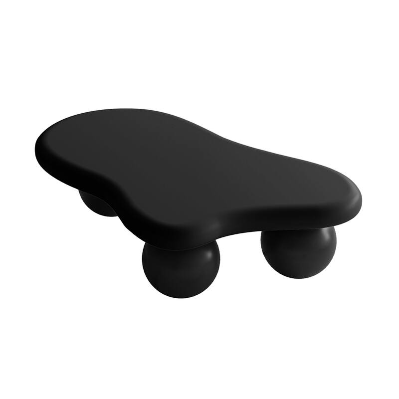 Cloud Shaped Coffee Table with 3 Ball Legs for Living Room