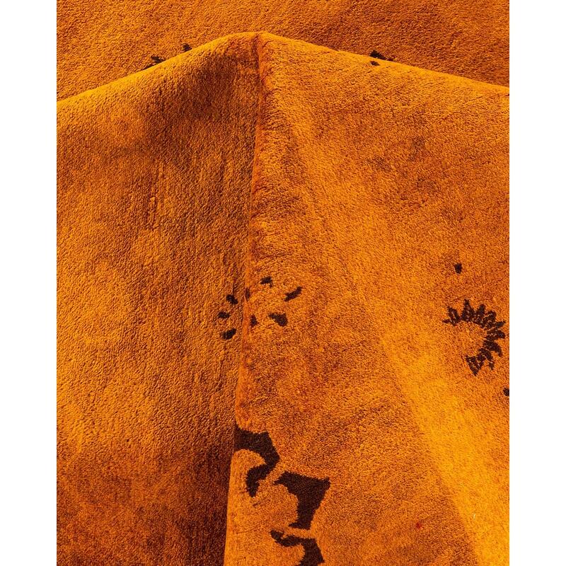 Fine Vibrance, One-of-a-Kind Hand-Knotted Area Rug - Orange, 10' 3" x 14' 3" - 10' 3" x 14' 3"