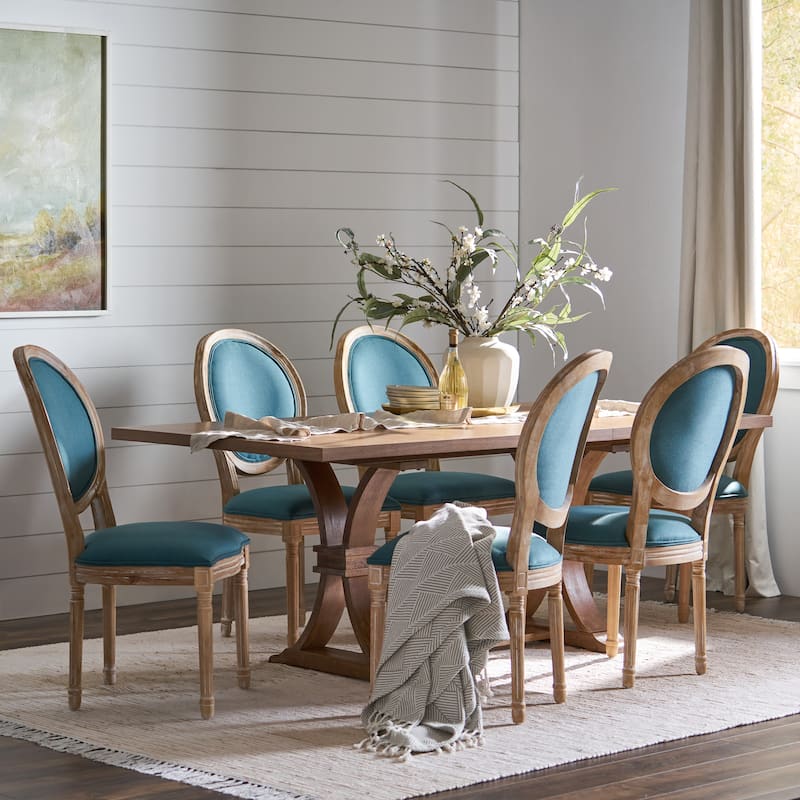 Derring 7 Piece Dining Set by Christopher Knight Home - Dark Teal