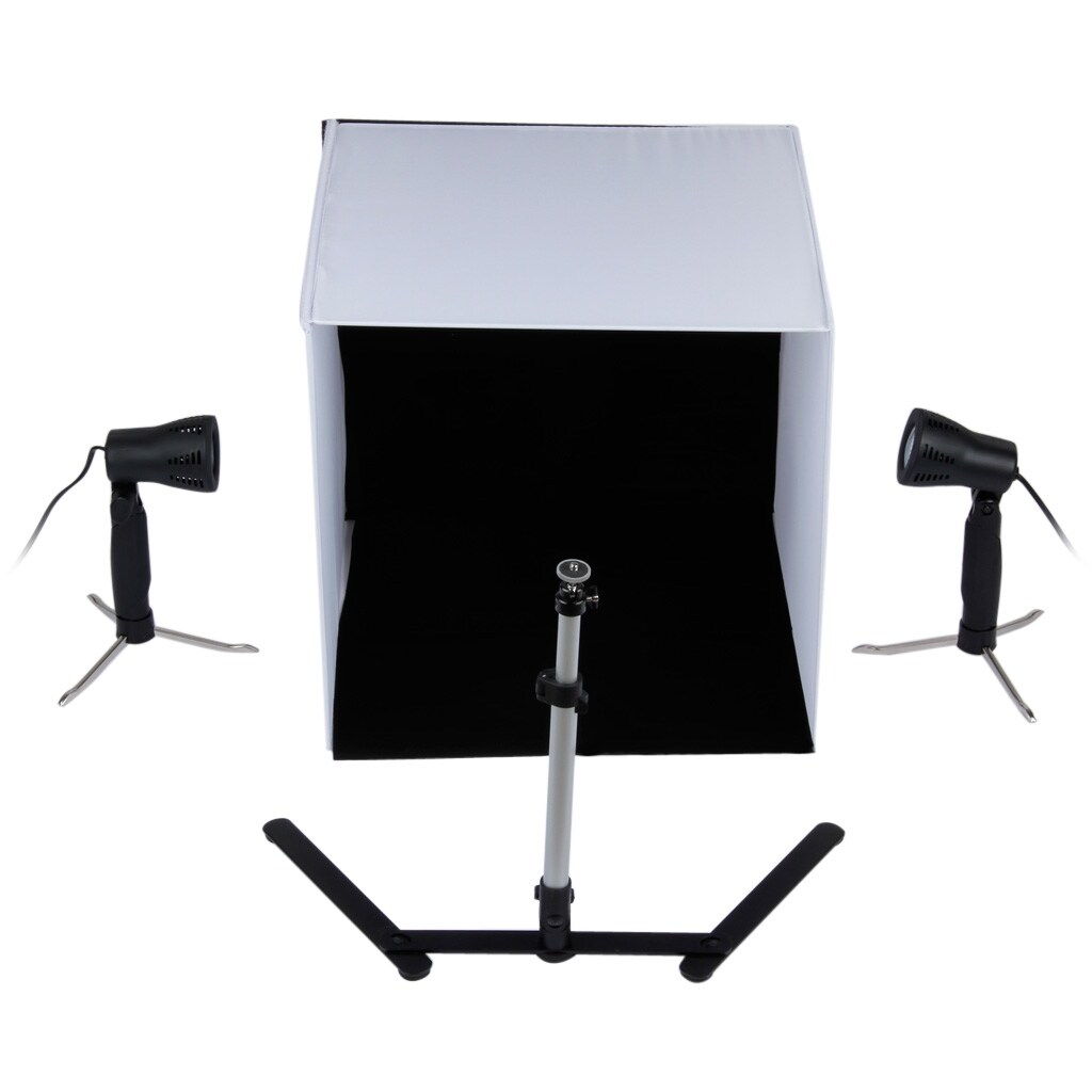 Excelvan Mini Portable Photo Studio Lighting Kit Cube Tent 40cm X Light Four Backgrounds Excelvan Mini Portable Photo Studio Lighting Kit Cube Tent 40cm X Light Four Backgrounds