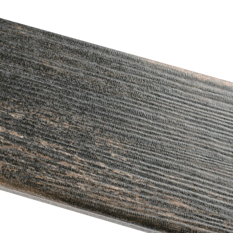 Merola Tile Bora Dark 3-1/8" x 17-1/2" Porcelain Floor and Wall Tile
