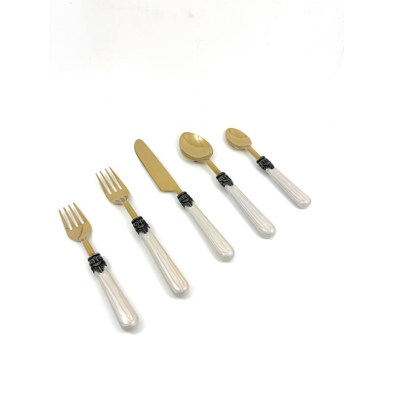 Vibhsa Luxe Collection Golden Flatware Set of 20