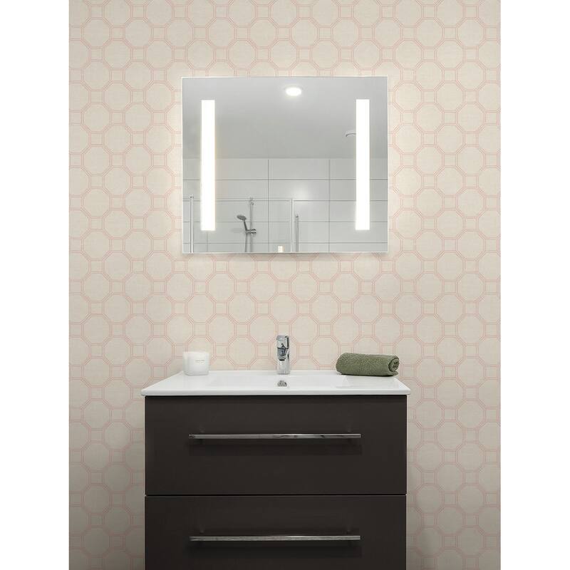 Seabrook Designs Adelie Lattice Geometric Unpasted Wallpaper