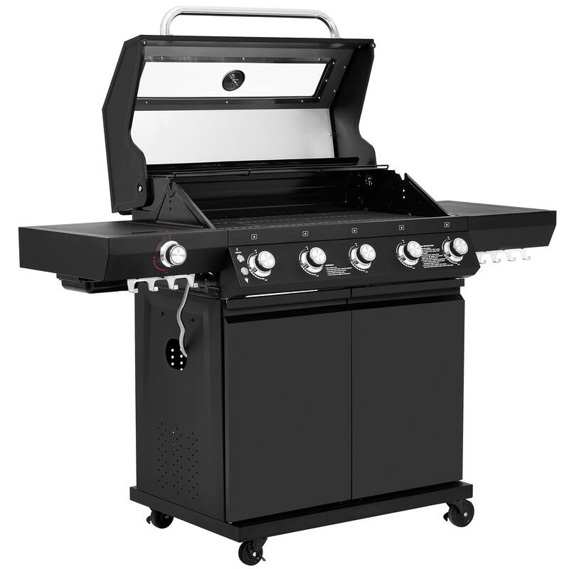 Royal Gourmet GEA5001H 5-Burner Gas Grill, With Infrared Side Burner