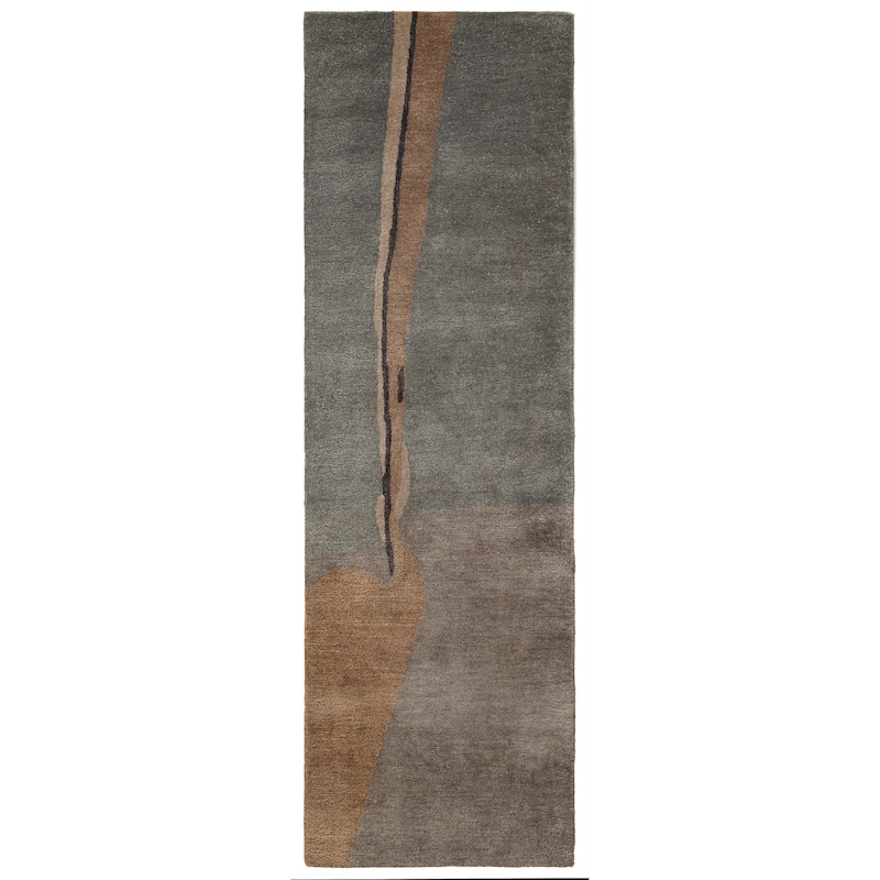 Terra by Obeetee Salina Coleman Green Rug - 2'6"x8' - Green/Teal