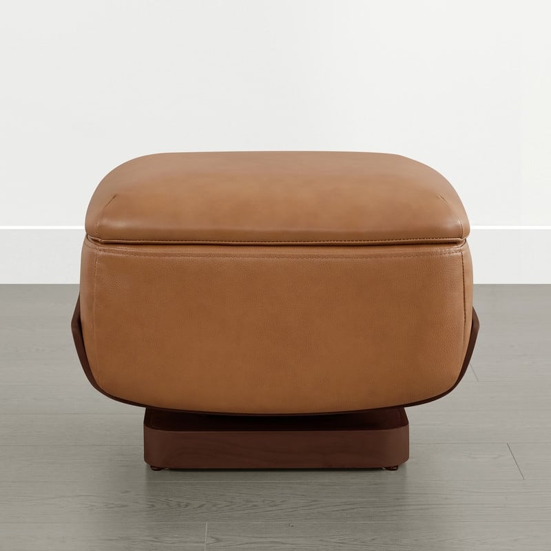 Spruce & Spring Modern Rounded Swivel Accent Chair & Storage Ottoman Set Living Room Set