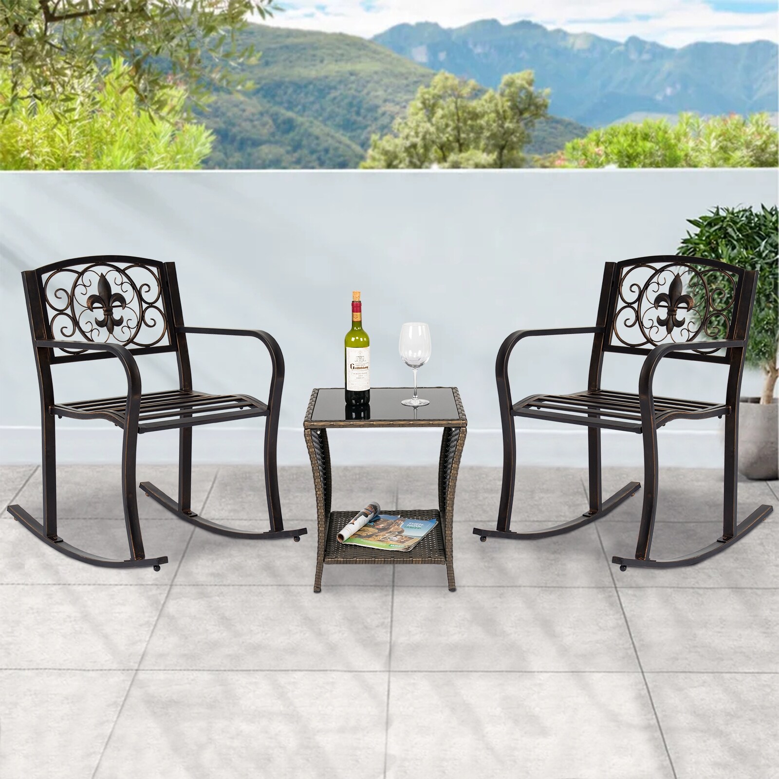 https://ak1.ostkcdn.com/images/products/is/images/direct/4346c32623a6f18d1826fdd09ba3ad98c35eb366/Kinsunny-2-Piece-Outdoor-Metal-Rocking-Chair-Patio-Rocking-Bench-with-Cushion%2C-Single-Arm-Chair-w-Scroll-Design-for-Deck%2C-Garden.jpg