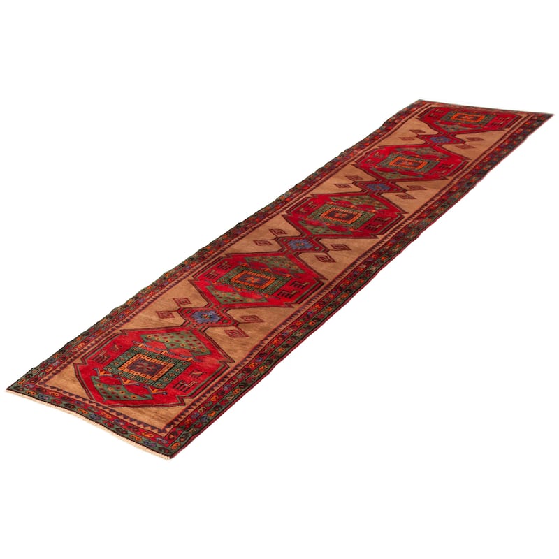 ECARPETGALLERY Hand-knotted Konya Anatolian Tan Wool Rug - 3'7 x 14'3