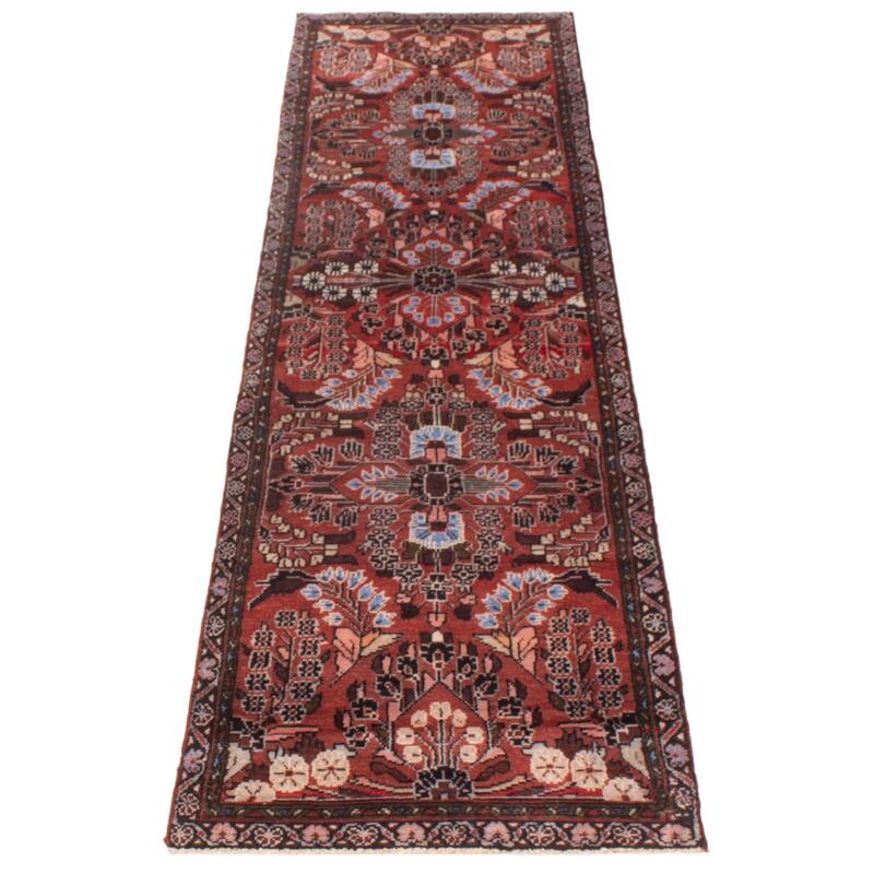 ECARPETGALLERY Hand-knotted Andelz Red Wool Rug - 2'10 x 11'1