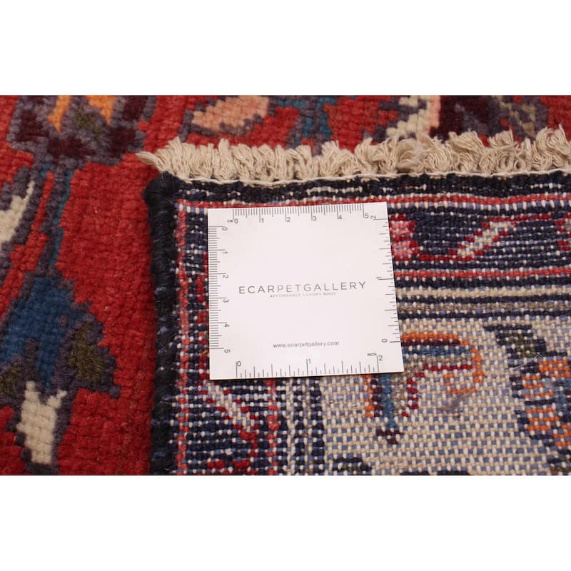 ECARPETGALLERY Hand-knotted Andelz Red Wool Rug - 3'10 x 10'10