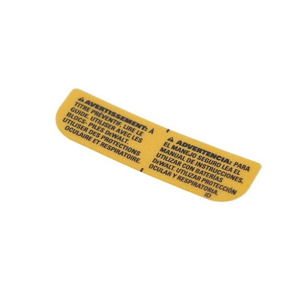 DeWalt OEM N078823 replacement drill warning label DCD780 DCD780 DCD985