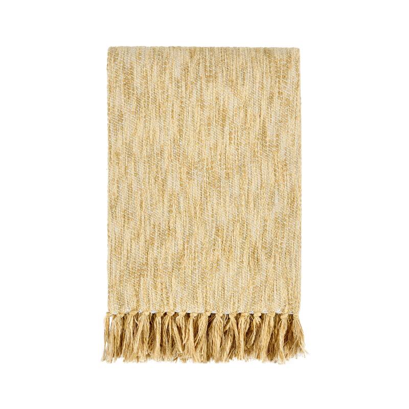 Villa by Classic Home Sharma 100% Cotton Linen 50x70 Throw Blanket