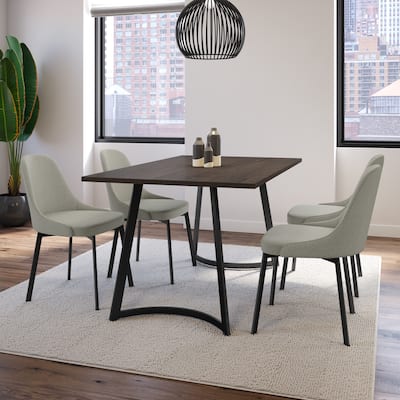 Amisco Danika Table and Harper Chairs, 5-Pieces Dining Set