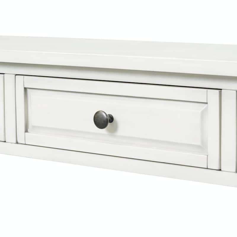 63" Console Table with Drawers and Shelf
