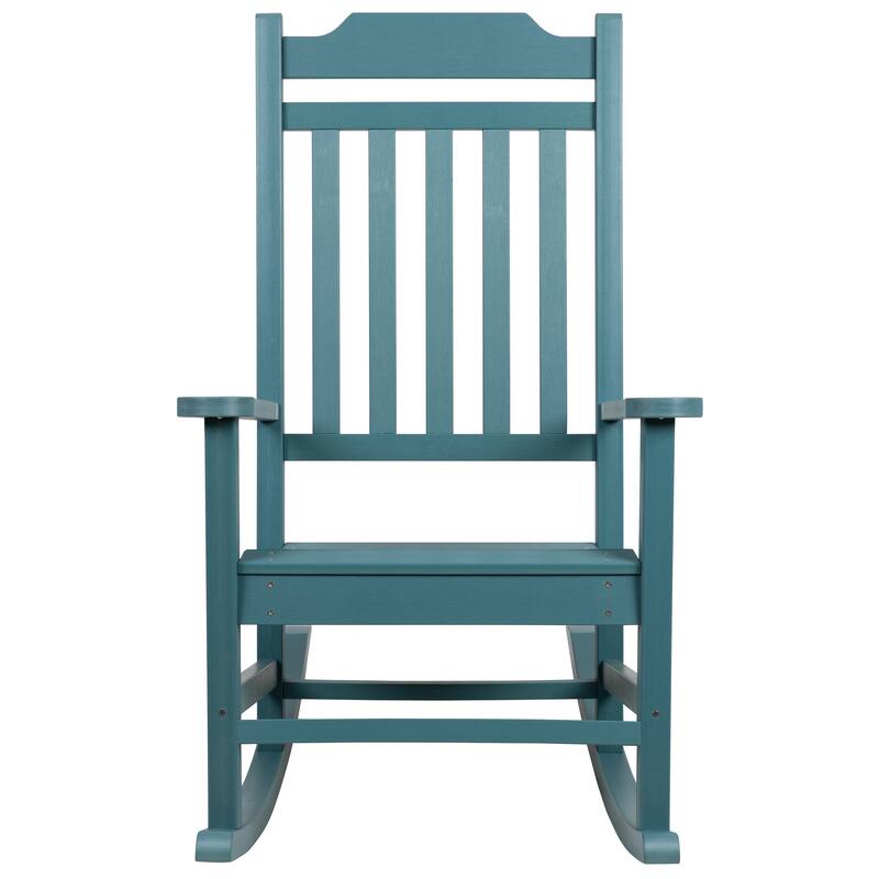 2 Pack All-Weather Faux Wood Rocking Chair - Patio and Yard Furniture