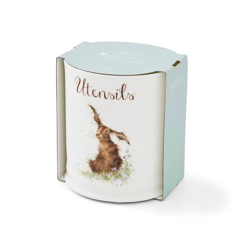 Royal Worcester Wrendale Designs Utensil Jar - 6.5" H x 5.5" L