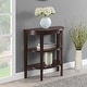 preview thumbnail 9 of 10, Convenience Concepts Newport Half-Circle Console Table with Shelves Espresso