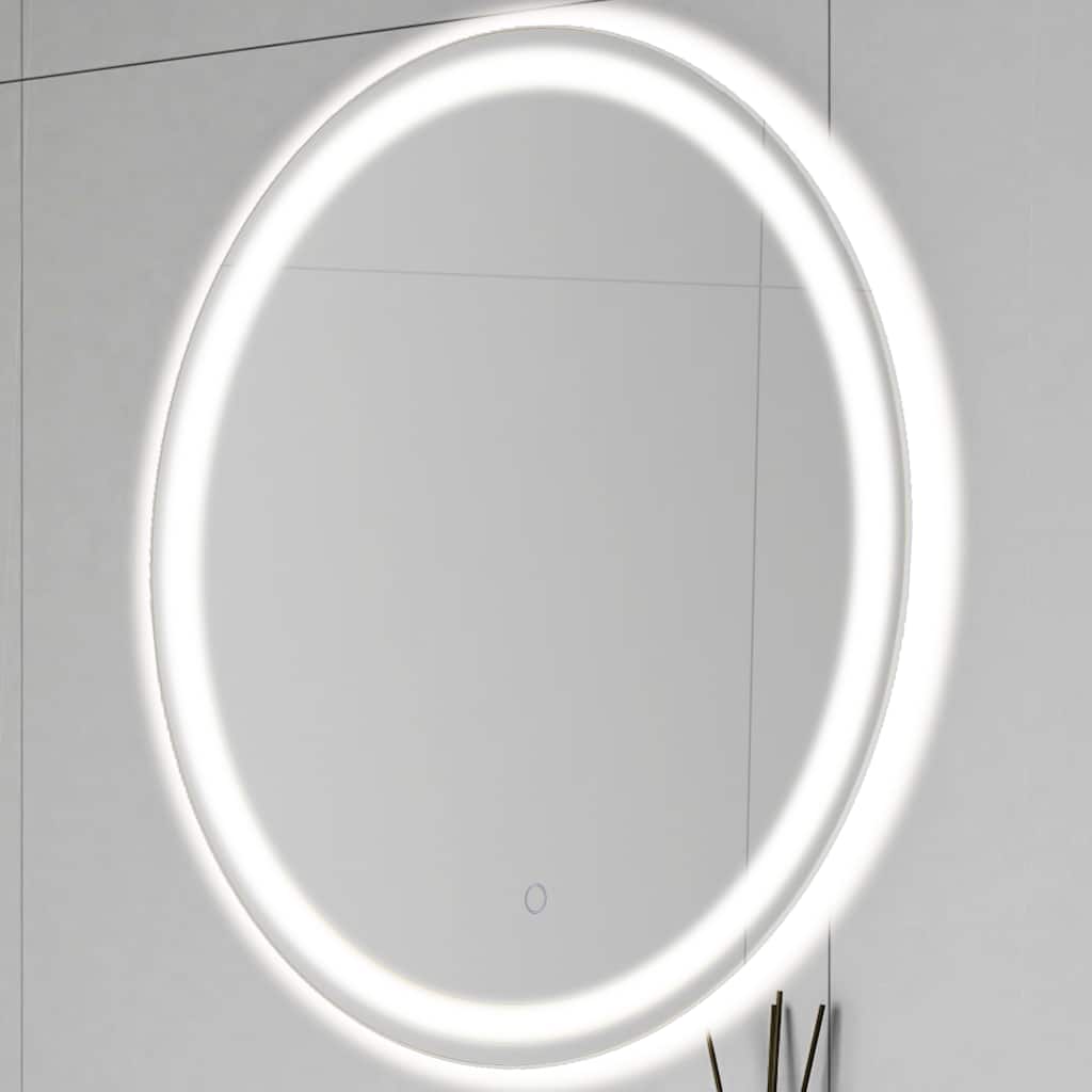 Remy 27" Frameless Anti-Fog Front/Back-lit Tri-color LED Bathroom Vanity Mirror with Smart Touch Control - by JONATHAN Y