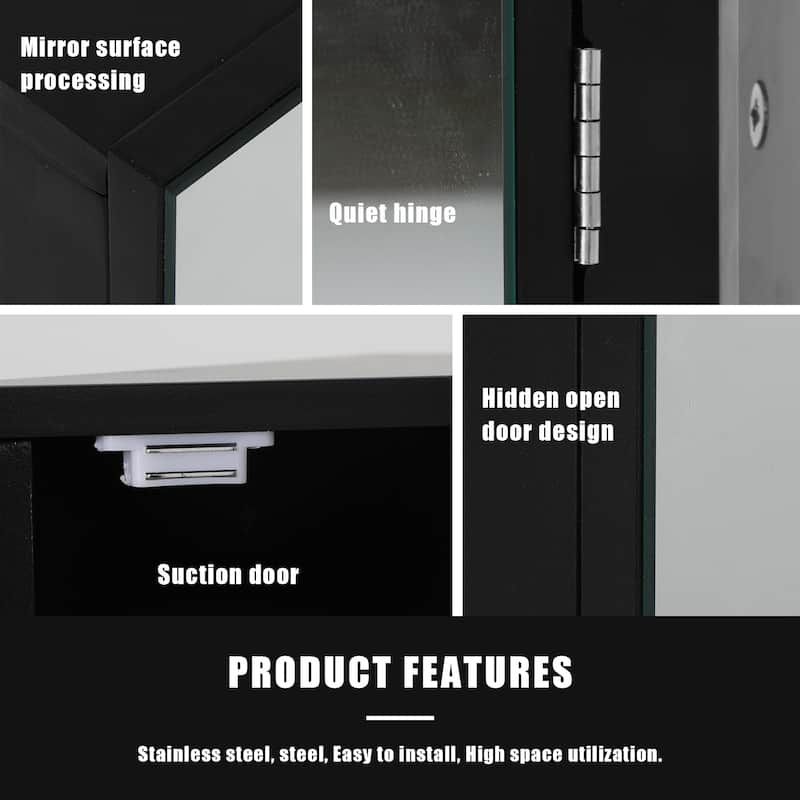 Triple Shelf Storage Cabinet Bathroom Triangle Cabinet