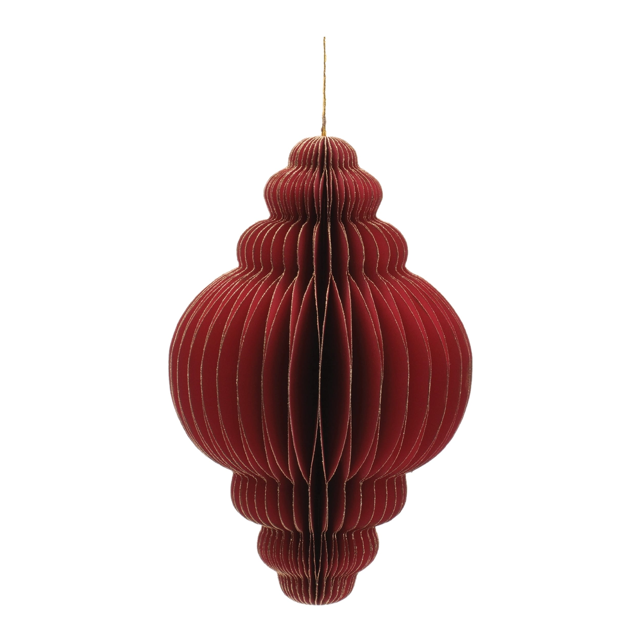 Paper Drop Ornament Set of 6
